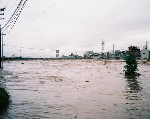 浸水後広瀬橋